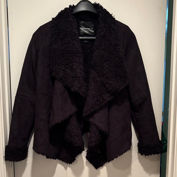 mandee Jackets & Blazers - Mandee Black Teddy Jacket